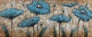 BLUE POPPIES by Irish School at Ross's Online Art Auctions