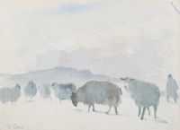THE SHEPHERD by Tom Carr HRHA HRUA at Ross's Online Art Auctions