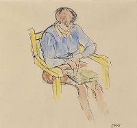 BOY READING by William Conor RHA RUA at Ross's Online Art Auctions