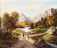TIMBER BRIDGE, ENGLEHART by William Yeaman at Ross's Online Art Auctions