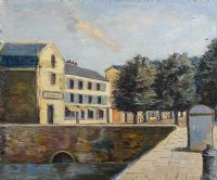 THE CANAL by L. Tebbutt at Ross's Online Art Auctions