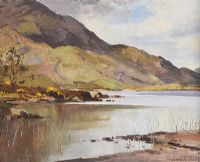 LOUGH FEE, CONNEMARA, COUNTY GALWAY by Maurice Canning Wilks ARHA RUA at Ross's Online Art Auctions