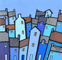 TOWN SQUARE by Paul Bursnall at Ross's Online Art Auctions