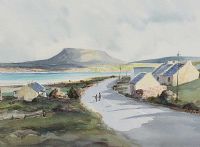 ON THE ANTRIM COAST by Robert T.  Cochrane at Ross's Online Art Auctions
