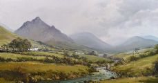 THE MOURNES NEAR GOWAED by Denis Thornton at Ross's Online Art Auctions