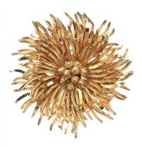 CORA GOLD-TONE BROOCH at Ross's Online Art Auctions