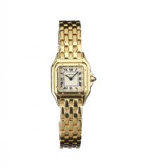 CARTIER 'PANTHERE' 18CT GOLD LADY'S WRIST WATCH at Ross's Online Art Auctions
