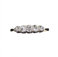 9CT GOLD PLATINUM AND DIAMOND RING at Ross's Online Art Auctions