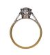 18CT GOLD PLATINUM AND DIAMOND SOLITAIRE RING at Ross's Online Art Auctions