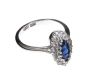 PLATINUM AND 18CT WHITE GOLD SAPPHIRE AND DIAMOND RING at Ross's Online Art Auctions