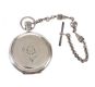 ENGRAVED STERLING SILVER FULL-HUNTER POCKET WATCH WITH CHAIN at Ross's Online Art Auctions