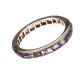 9CT GOLD AMETHYST BAND at Ross's Online Art Auctions