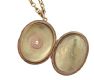 9CT GOLD DIAMOND-SET LOCKET AND CHAIN at Ross's Online Art Auctions