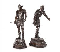 PAIR OF VICTORIAN SPELTER FIGURES at Ross's Online Art Auctions