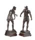 PAIR OF VICTORIAN SPELTER FIGURES at Ross's Online Art Auctions