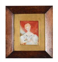 ROSEWOOD FRAMED MINIATURE at Ross's Online Art Auctions