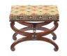 VICTORIAN ROSEWOOD 'X' FRAME STOOL at Ross's Online Art Auctions