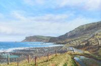 ON THE ANTRIM COAST by John Ginn at Ross's Online Art Auctions