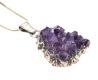 SILVER AMETHYST PENDANT AND CHAIN AND SILVER MOONSTONE at Ross's Online Art Auctions