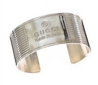 GUCCI SILVER BANGLE at Ross's Online Art Auctions