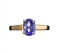 14CT GOLD TANZANITE RING at Ross's Online Art Auctions