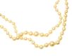 GRADUATED DOUBLE STRING OF CULTURED PEARLS at Ross's Online Art Auctions
