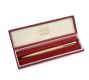 YARD O' LED SOLID 9CT GOLD PEN IN ORIGINAL GARRARD'S BOX at Ross's Online Art Auctions
