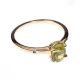10CT GOLD PERIDOT AND TWO STONE DIAMOND RING at Ross's Online Art Auctions