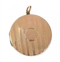 9CT BACK AND FRONT ROSE GOLD LOCKET at Ross's Online Art Auctions