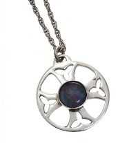 STERLING SILVER AND OPAL NECKLACE at Ross's Online Art Auctions