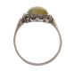 SILVER CONNEMARA MARBLE AND MARCASITE RING at Ross's Online Art Auctions