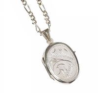 STERLING SILVER LOCKET NECKLACE at Ross's Online Art Auctions