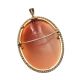 9CT GOLD MOUNTED OVAL CAMEO BROOCH/PENDANT at Ross's Online Art Auctions
