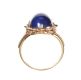 9CT GOLD LAPIS LAZULI RING at Ross's Online Art Auctions