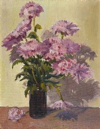 STILL LIFE, VASE OF FLOWERS by L.M. Forrest at Ross's Online Art Auctions
