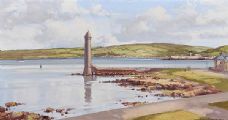 CHAINE MEMORIAL TOWER, LARNE by Samuel McLarnon UWS at Ross's Online Art Auctions