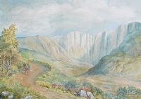 THE GLEN DUNLEWY, DONEGAL by Attributed to Joseph William Carey RUA at Ross's Online Art Auctions