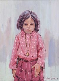 SPANISH GIRL by Robert Taylor Carson RUA at Ross's Online Art Auctions