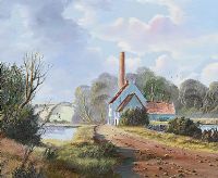 THE OLD MILL by Robert B. Higgins at Ross's Online Art Auctions