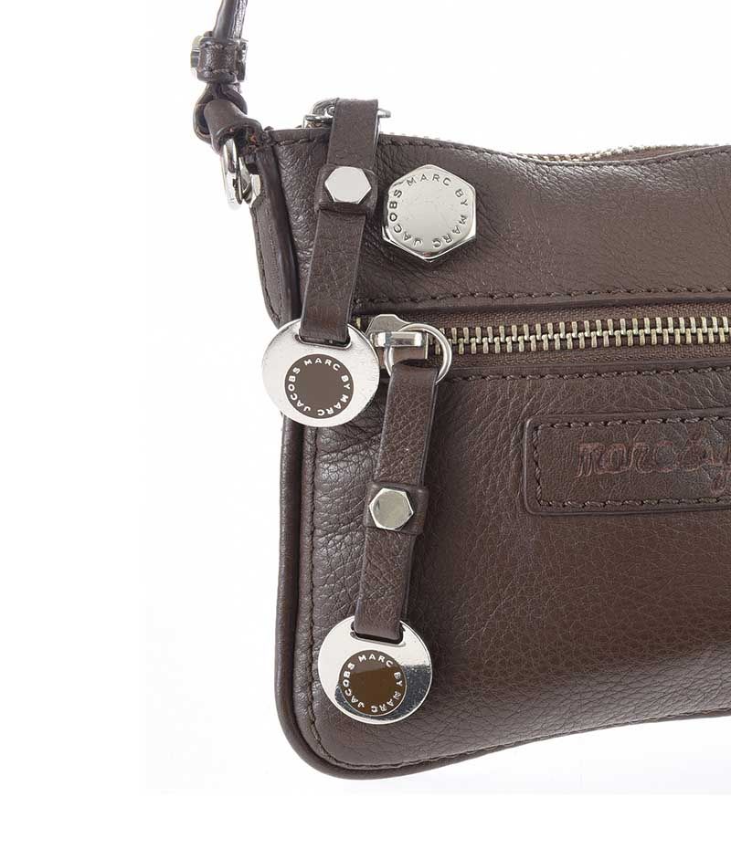 MARC BY MARC JACOBS BROWN LEATHER CROSS BODY BAG