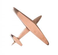 9CT GOLD AEROPLANE BROOCH at Ross's Online Art Auctions