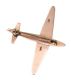 9CT GOLD AEROPLANE BROOCH at Ross's Online Art Auctions