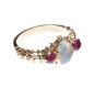 9CT GOLD OPAL AND RUBY RING at Ross's Online Art Auctions