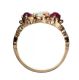 9CT GOLD OPAL AND RUBY RING at Ross's Online Art Auctions