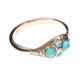 9CT GOLD ANTIQUE TURQUOISE AND PEARL RING at Ross's Online Art Auctions
