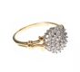 18CT GOLD DIAMOND CLUSTER RING at Ross's Online Art Auctions