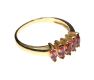 18CT GOLD PADPARADSCHA SAPPHIRE RING  at Ross's Online Art Auctions