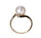 9CT GOLD CULTURED PEARL AND DIAMOND RING at Ross's Online Art Auctions