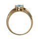 18CT GOLD PARAIBA TOURMALINE AND DIAMOND RING at Ross's Online Art Auctions