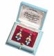 9CT GOLD SEED PEARL AND TUQUOISE EARRINGS at Ross's Online Art Auctions